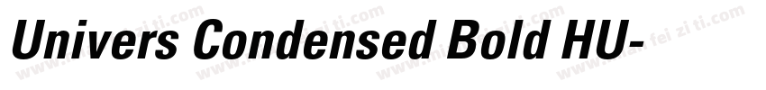 Univers Condensed Bold HU字体转换